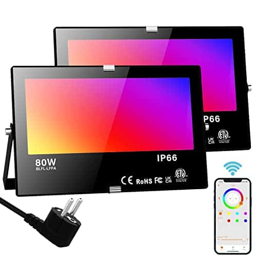 RGB LED Strahler Außen 80W